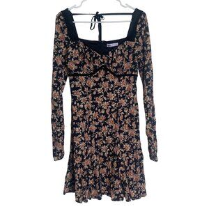 So‎ Goods For Life Dress Womens L Floral Midi Baby Doll Milkmaid